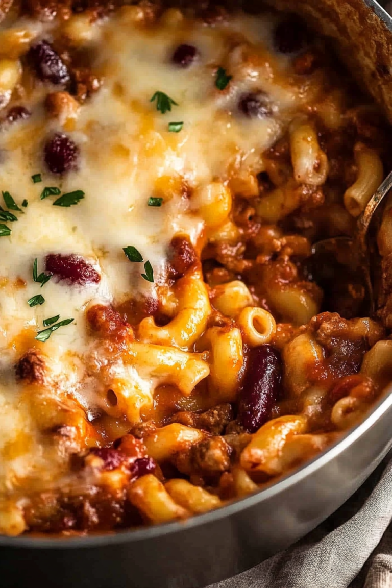 Chili Mac in a bowl