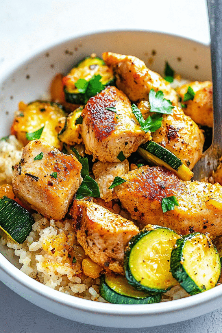 Easy Baked Chicken and Zucchini Recipe