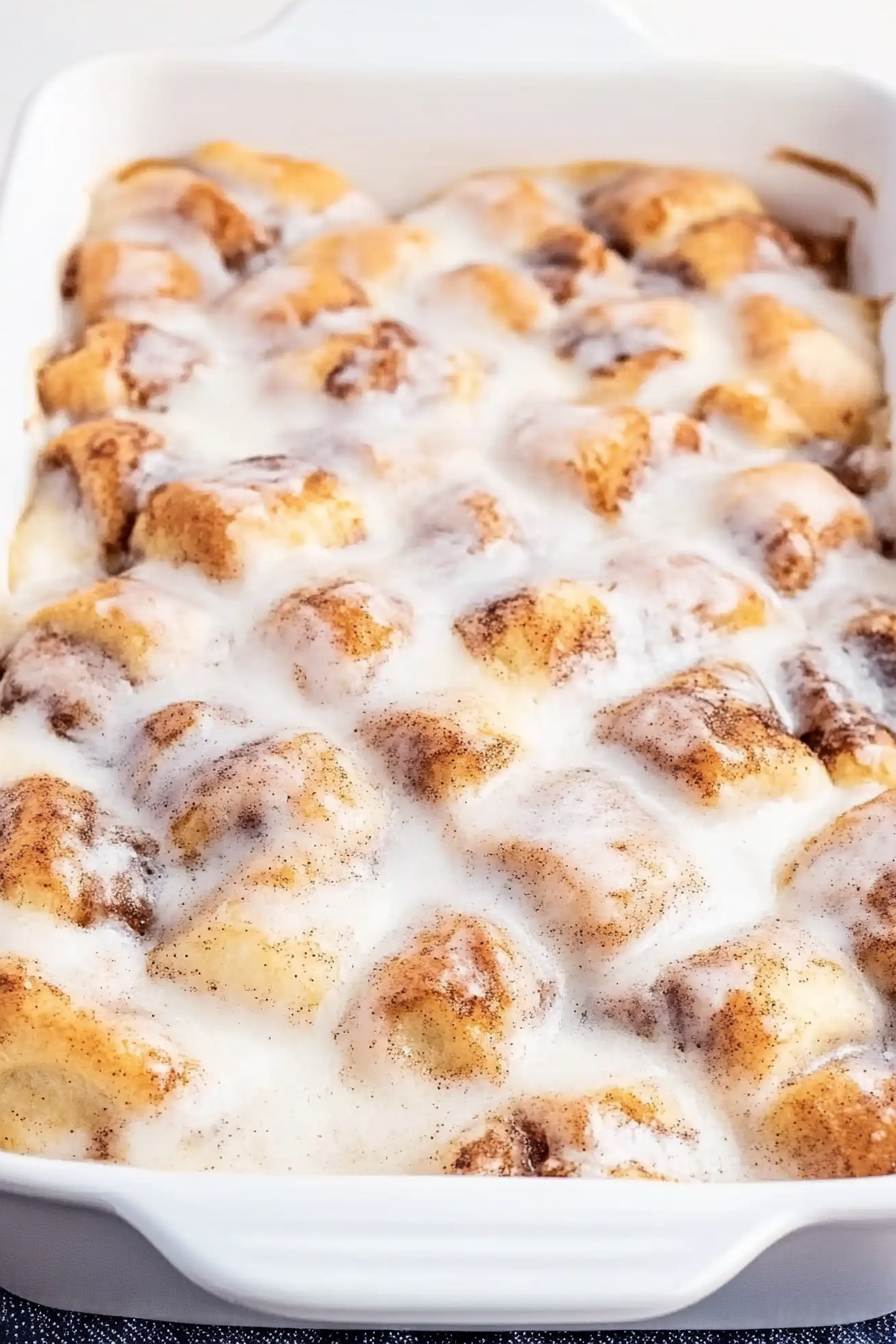 Easy Cinnamon Roll Casserole (7 Ingredients)
