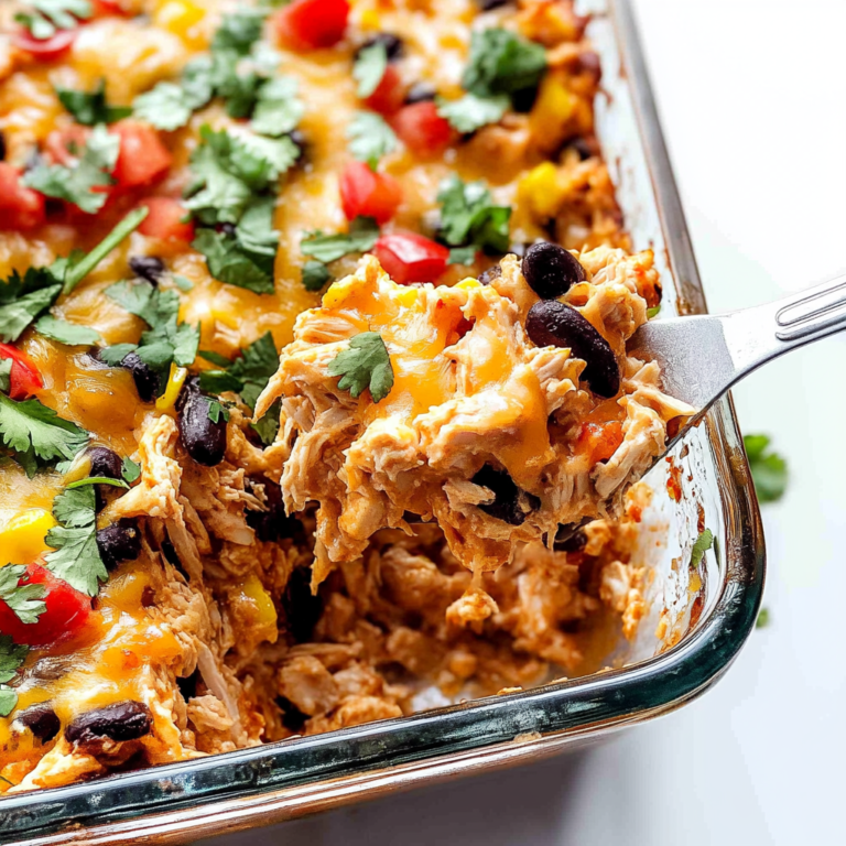 Easy Chicken Burrito Casserole
