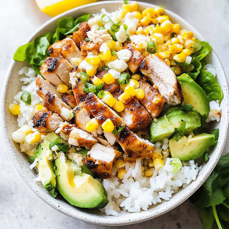 Street Corn Chicken Rice Bowl