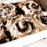 Cookies and Cream Cinnamon Rolls