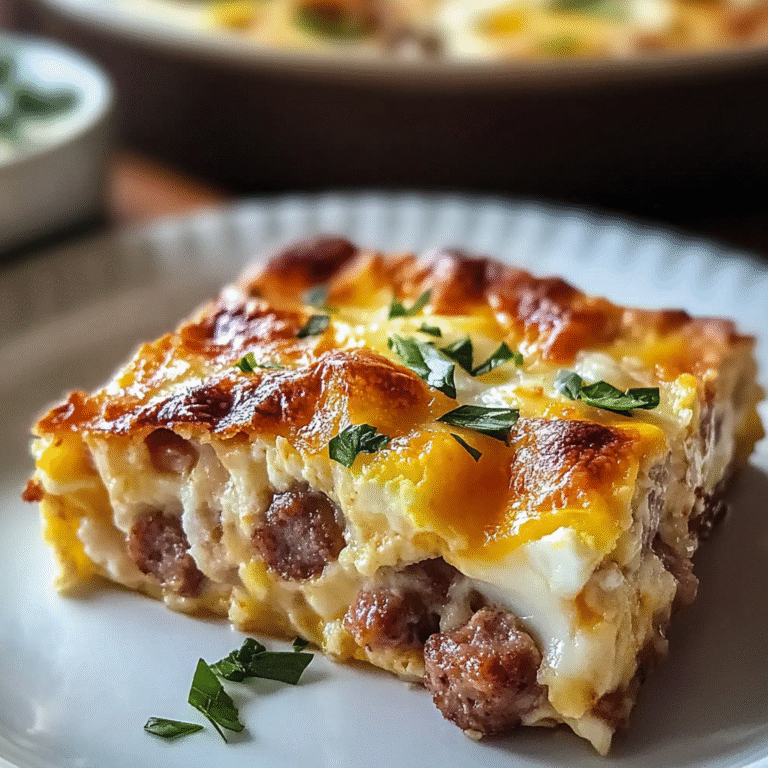 Easy Sausage and Egg Casserole Recipe