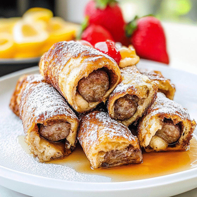 Sausage French Toast Roll-Ups