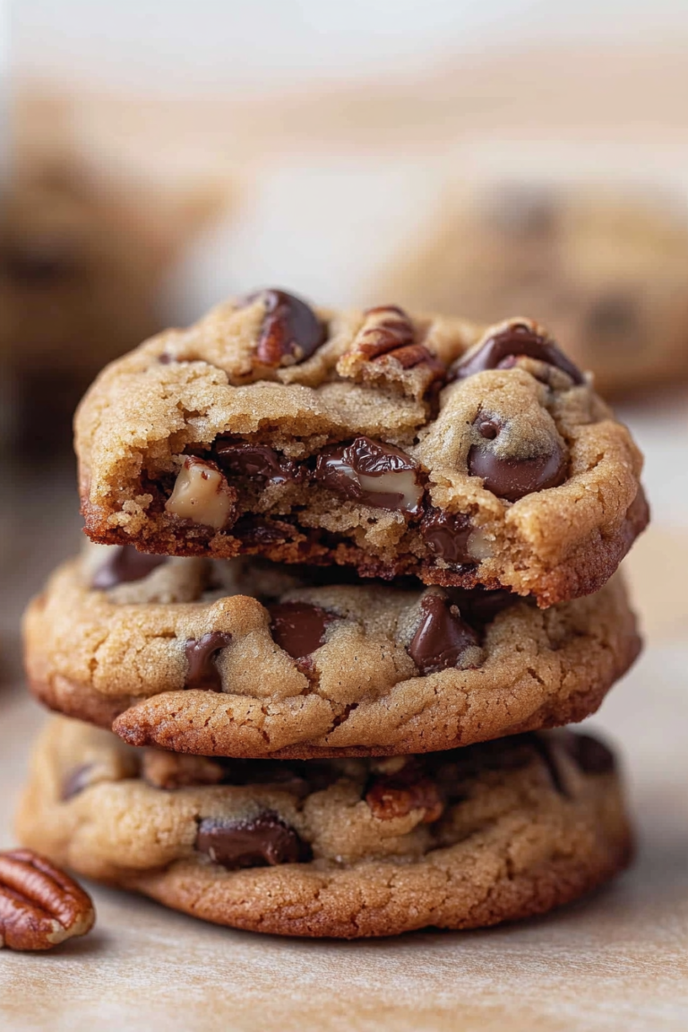 Easy Brown Butter Pecan Chocolate Chip Cookies
