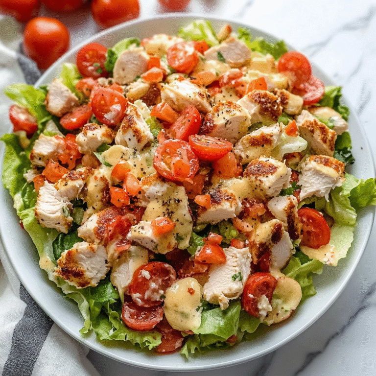 BLT Chicken Salad with Bacon and Avocado