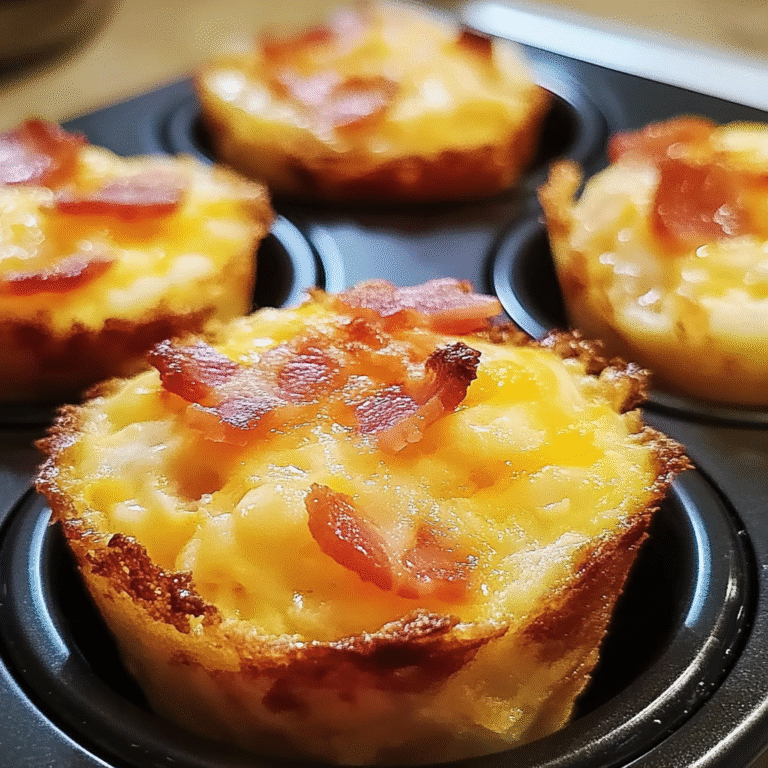 Bacon and Cheese Egg Muffins Breakfast Recipe