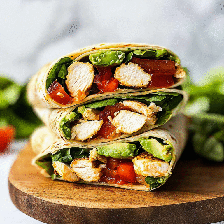 Chicken Avocado Wraps – Easy Healthy Lunch