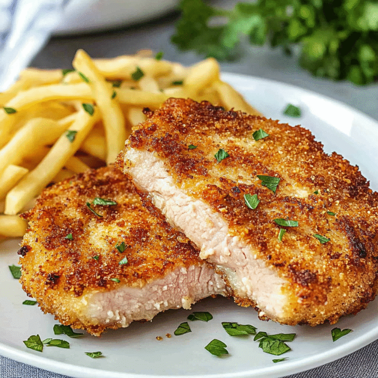 Crispy Parmesan Crusted Pork Chops