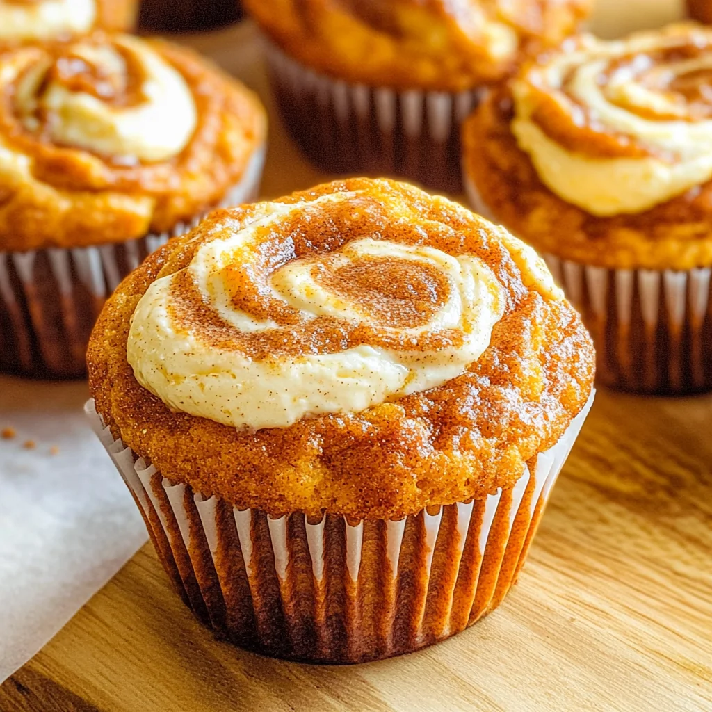 Best Swirled Pumpkin Cream Cheese Muffins