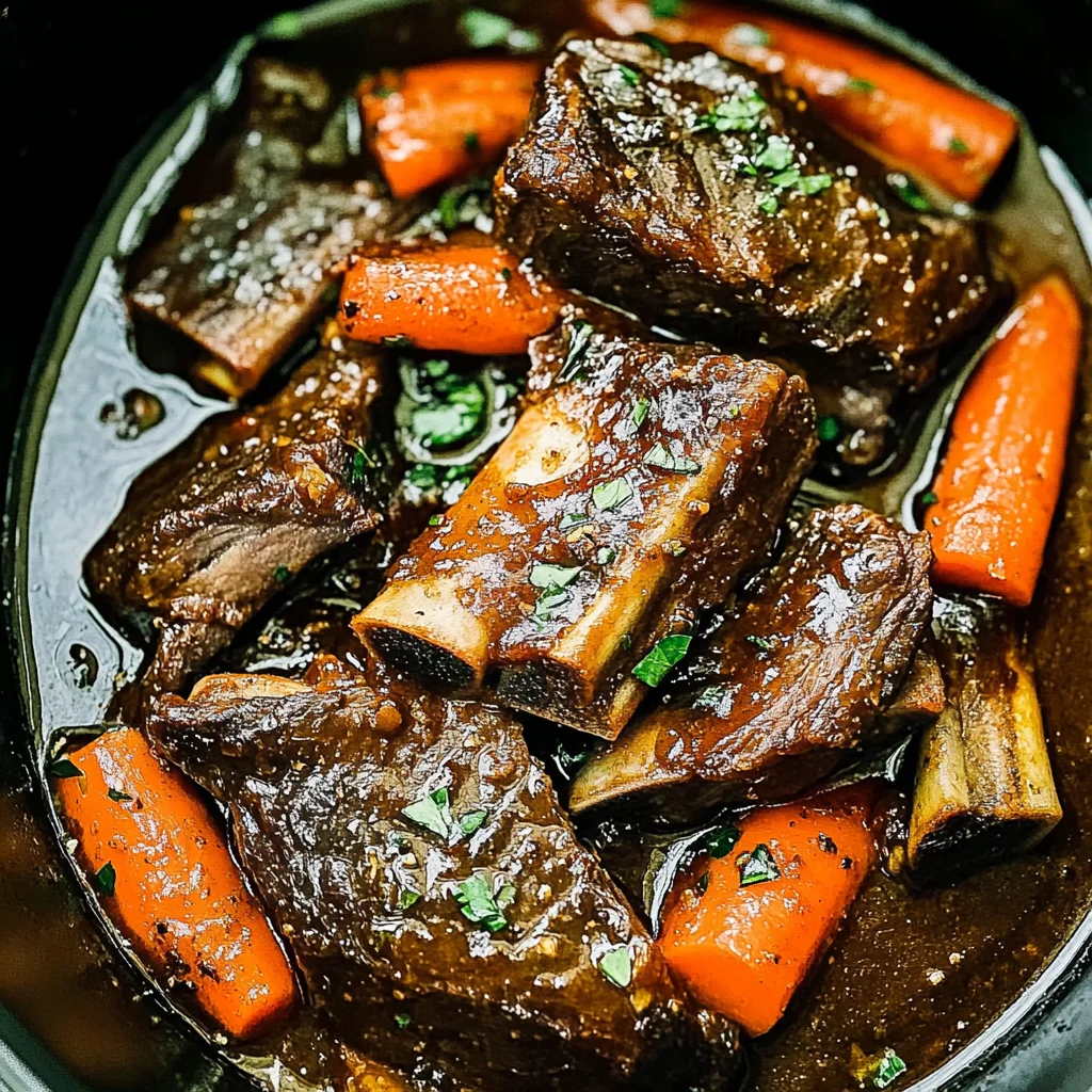 Fall off the Bone Slow Cooker Short Ribs
