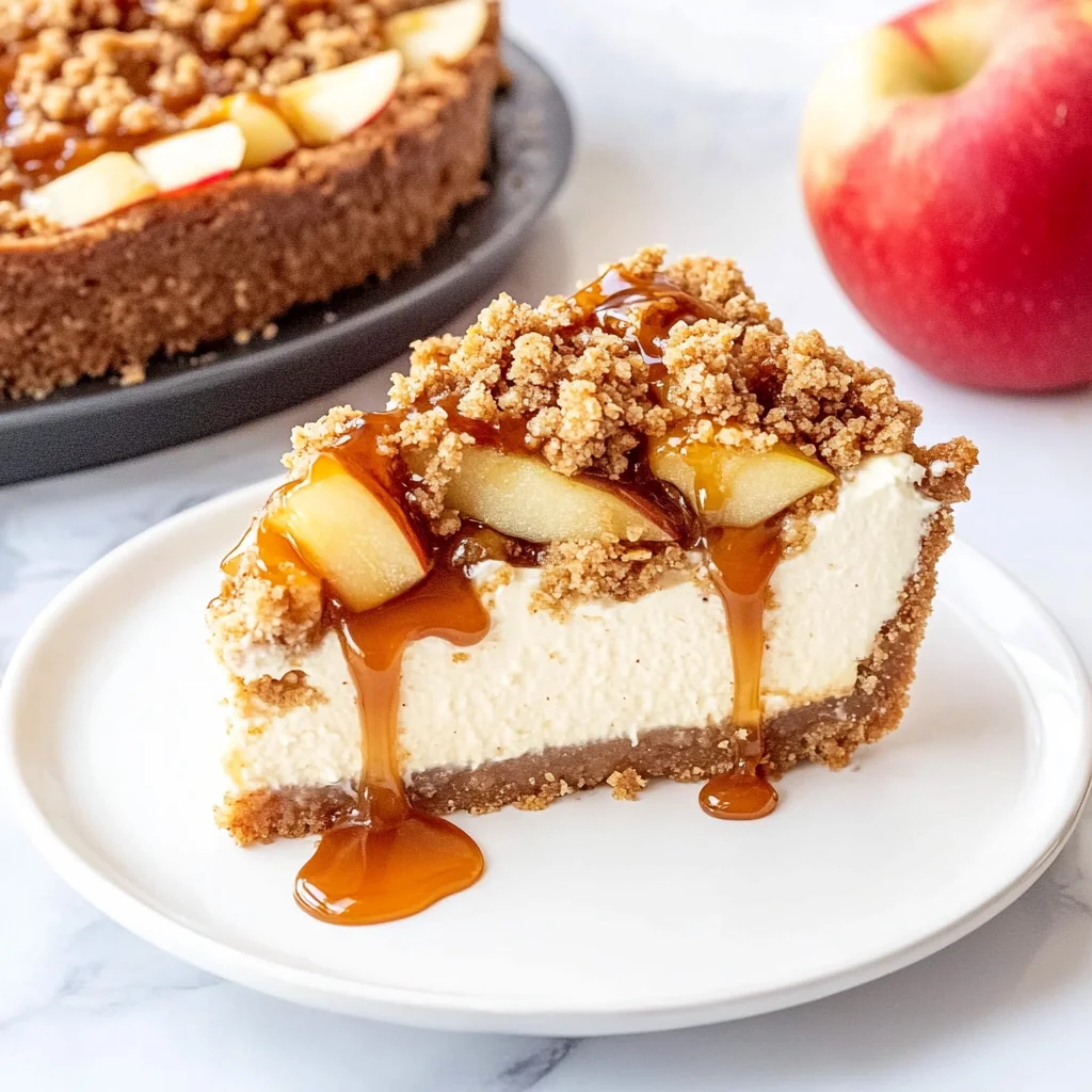 Apple Crisp Cheesecake