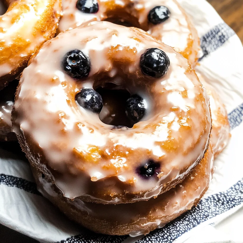 Blueberry Cake Donuts