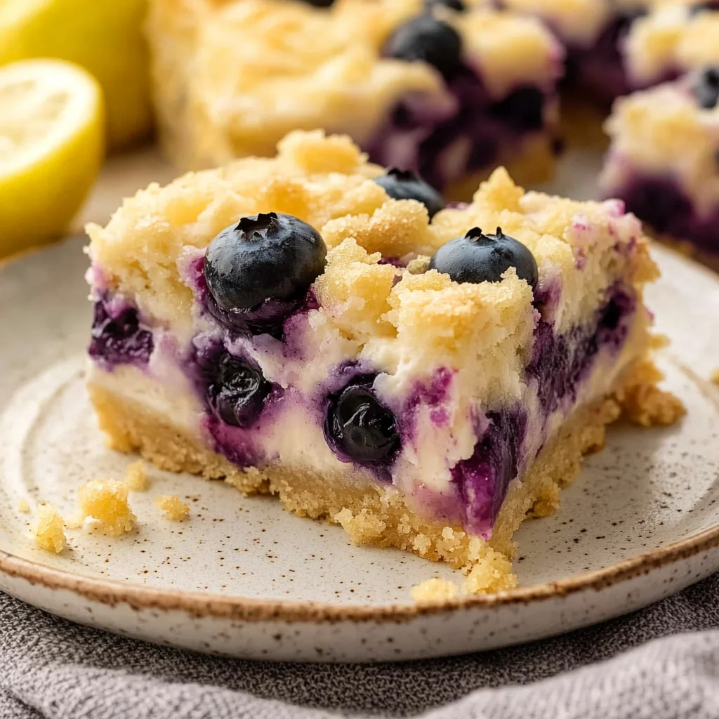 Blueberry Lemon Pie Bars