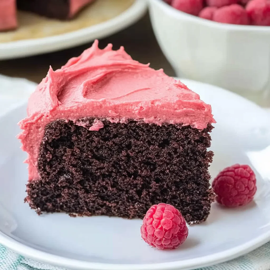 Chocolate Cake with Raspberry Frosting