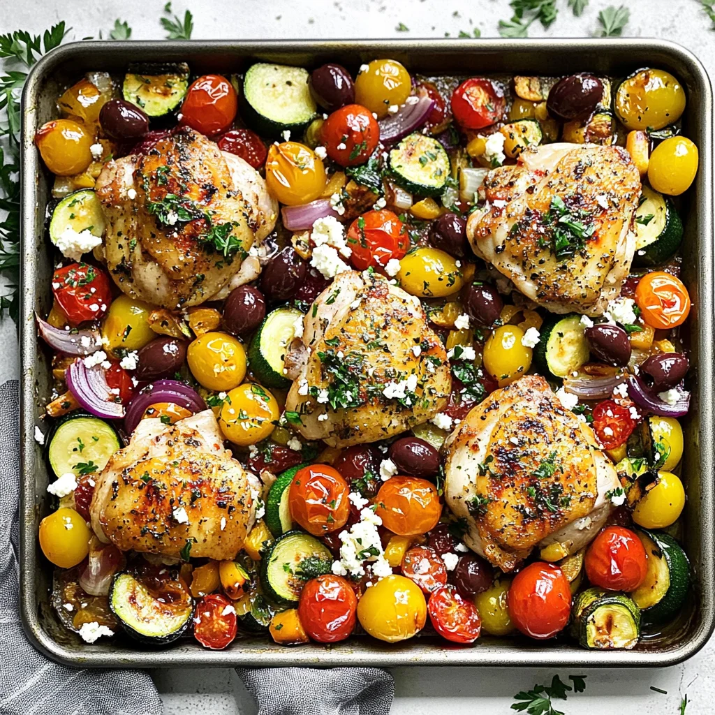Greek Sheet Pan Chicken Dinner