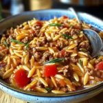 Ground Beef Orzo