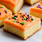 Halloween Frosted Sugar Cookie Bars