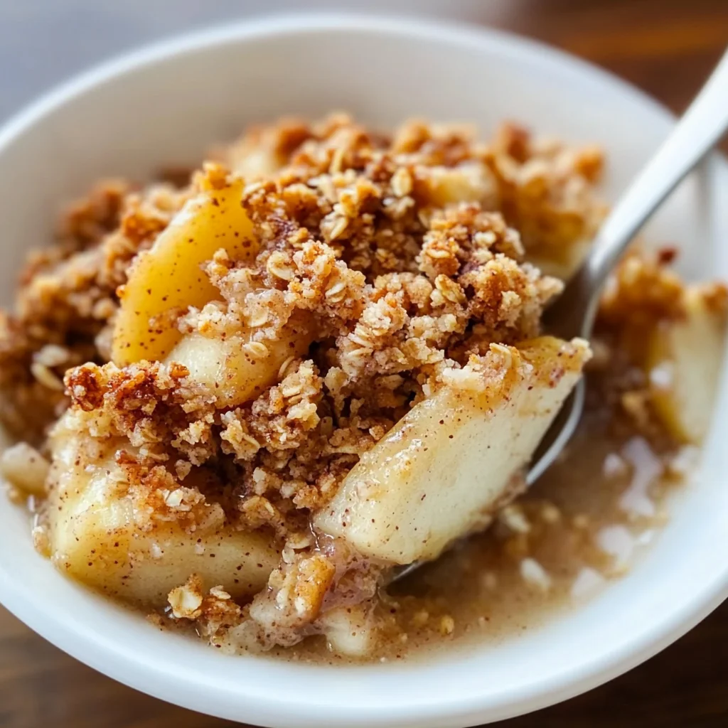 Healthy Breakfast Apple Crumble