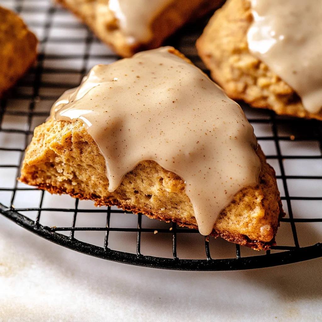 Homemade Chai Scones with Maple Chai Glaze