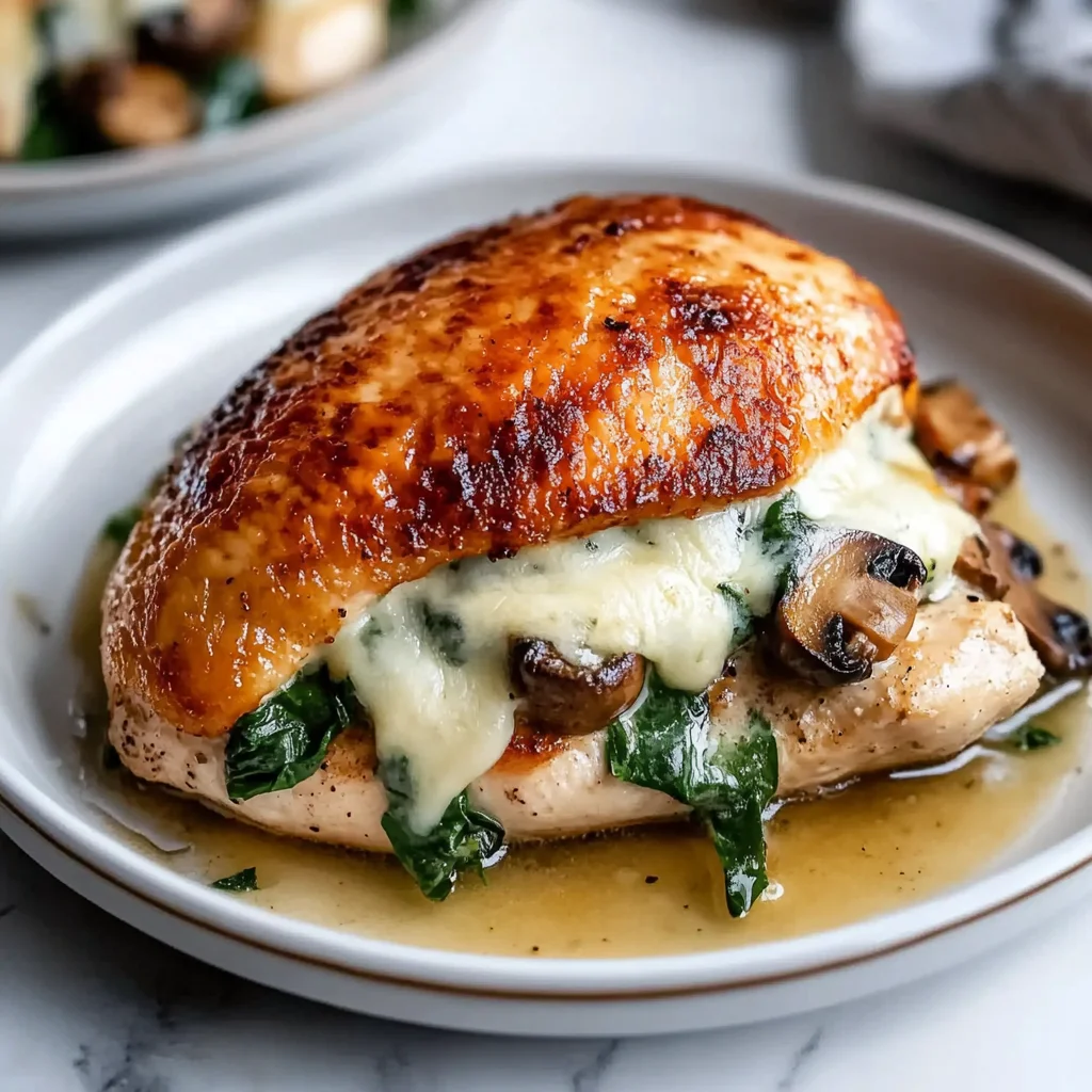 Mushroom Stuffed Chicken Breast - Quick and Easy