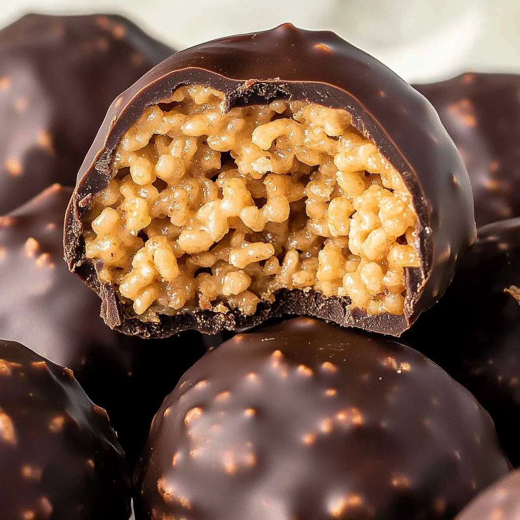 Peanut Butter Balls with Rice Krispies