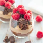 Raspberry Brownie Parfaits