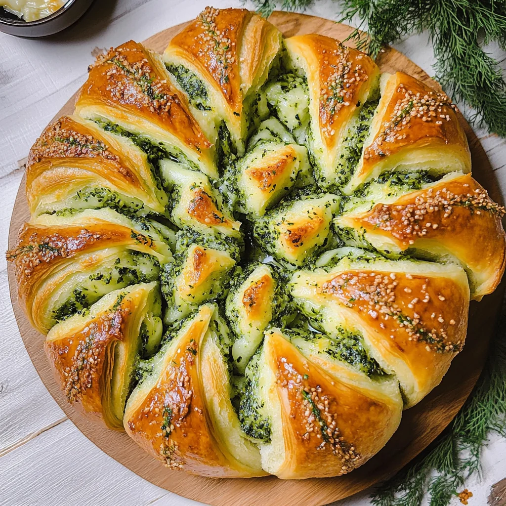 Spring Greens Star Bread