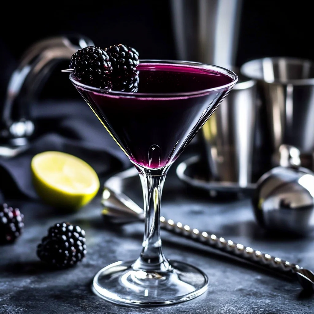 The Black Heart Martini Cocktail Recipe