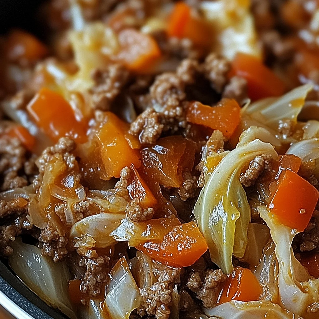 Cabbage and Ground Beef