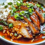 Caramelised Soy Chicken in Garlic Ginger Broth with Rice: An Incredible Comfort Meal