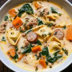 Creamy Sausage Tortellini Soup
