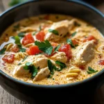 Crock Pot Creamy Chicken Parmesan Soup
