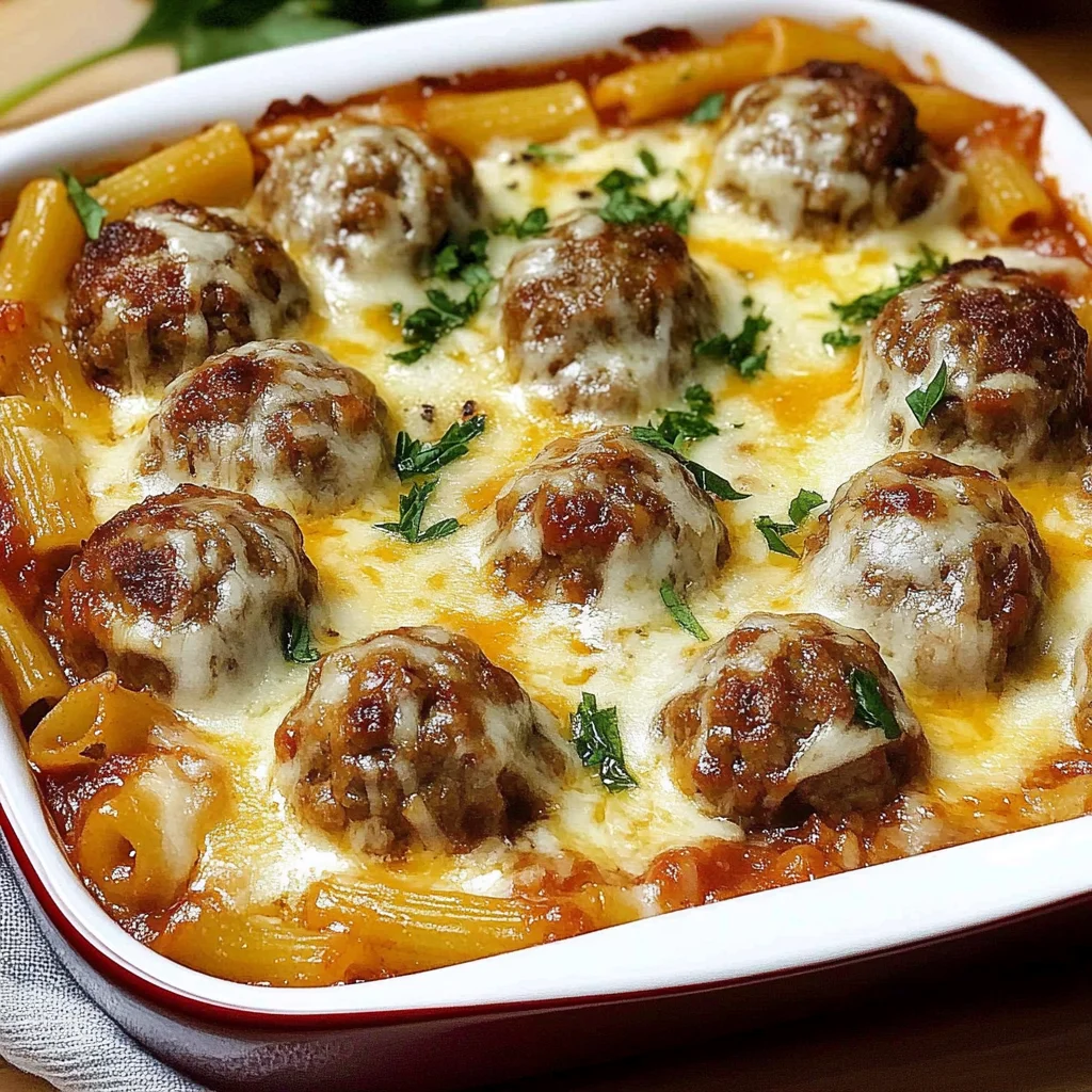 Dump-and-Bake Meatball Casserole