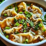 Easy Asian Dumpling Potsticker Soup