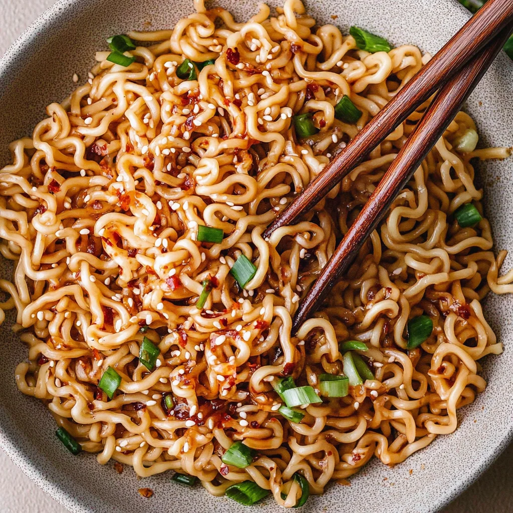 Easy Garlic Chili Oil Noodles