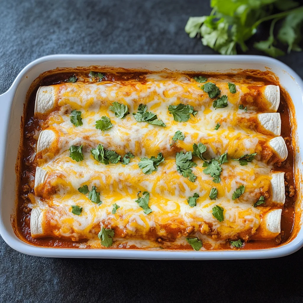 Easy Ground Beef Enchiladas