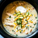 Flavorful Crockpot White Chicken Chili Soup