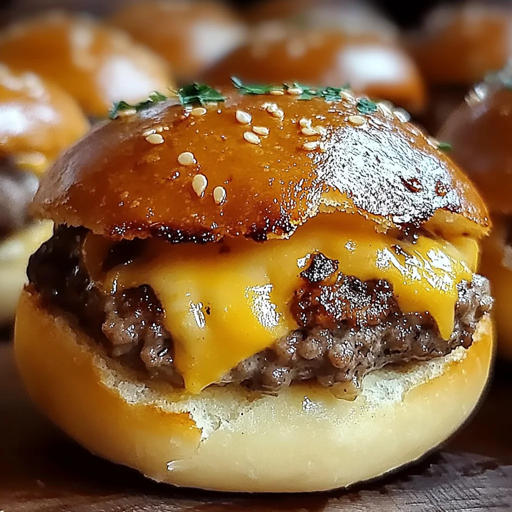 Garlic Parmesan Cheeseburger Bombs