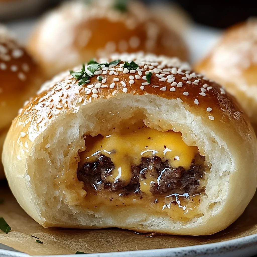Garlic Parmesan Cheeseburger Bombs Recipe