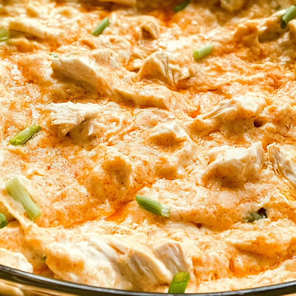 Greek Yogurt Buffalo Chicken Dip without Cream Cheese