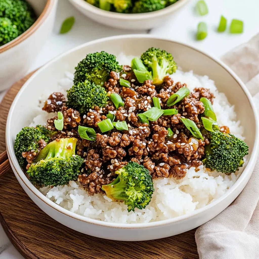 Ground Beef and Broccoli