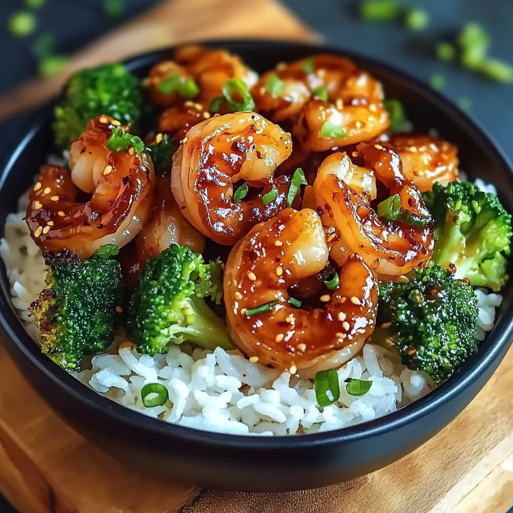 Honey Garlic Shrimp Bowls
