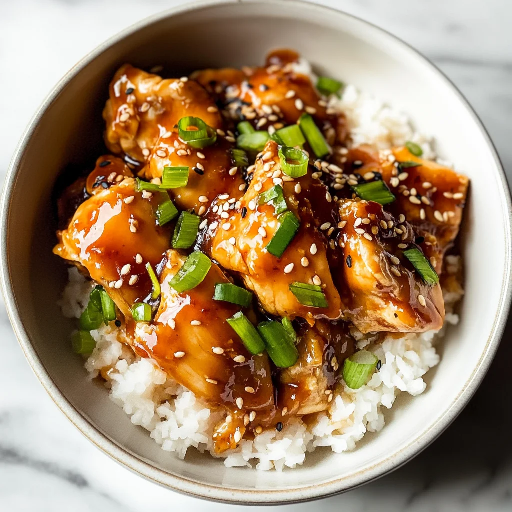 Honey Garlic Slow Cooker Chicken Thighs