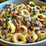 Philly Cheesesteak Tortellini Pasta