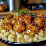 Spicy Honey Pepper Chicken with Mac and Cheese