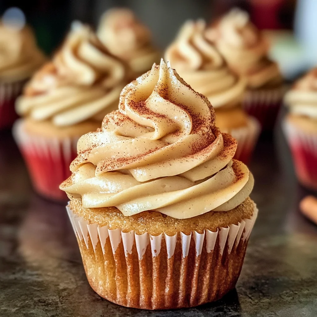 Apple Cider Cupcakes with Spiced Buttercream Frosting (gluten-free, whole grain)
