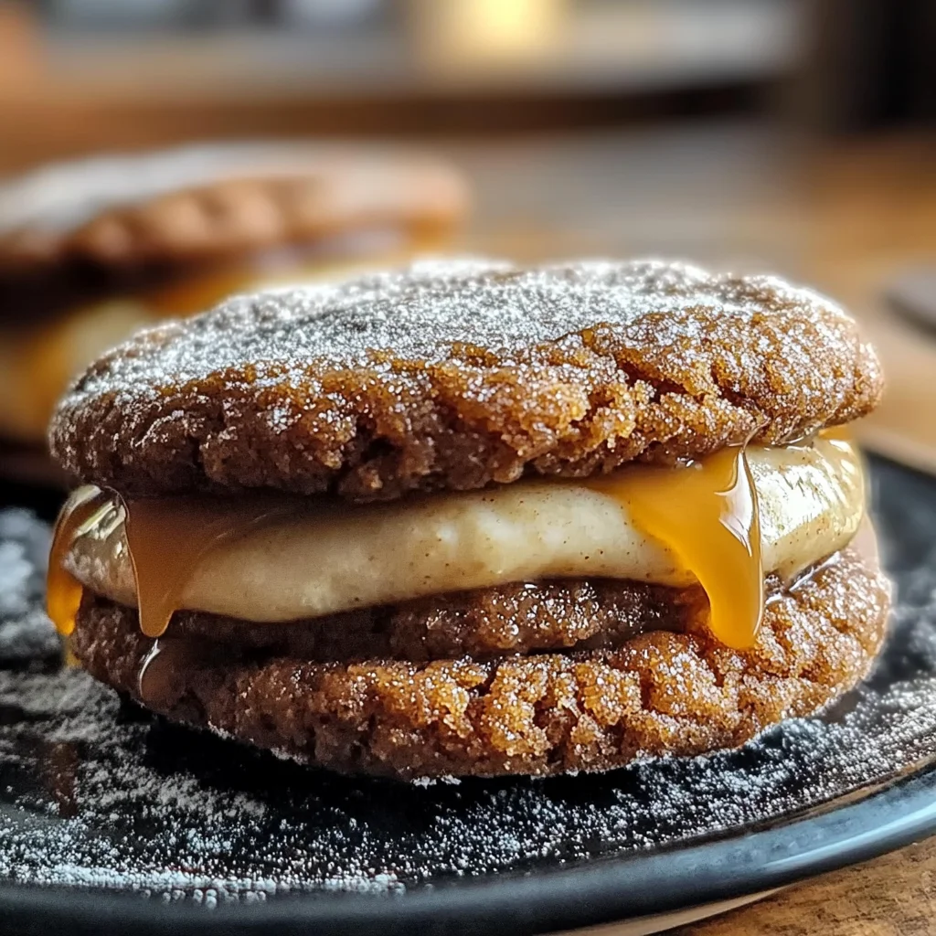 Apple Cider Whoopie Pie Cookies with Caramel