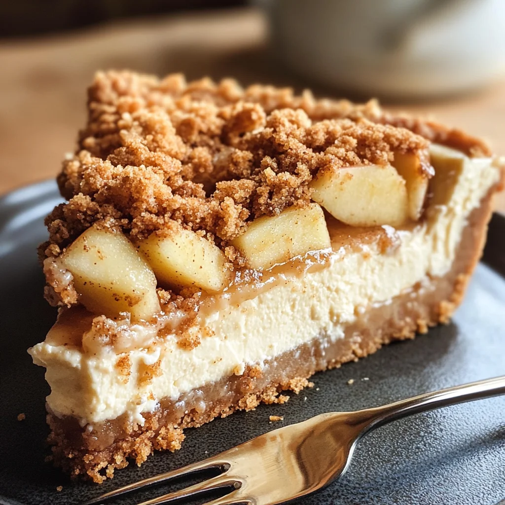 Apple Crumble Cheesecake