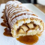 Apple Pie Cake Roll with Mascarpone Filling